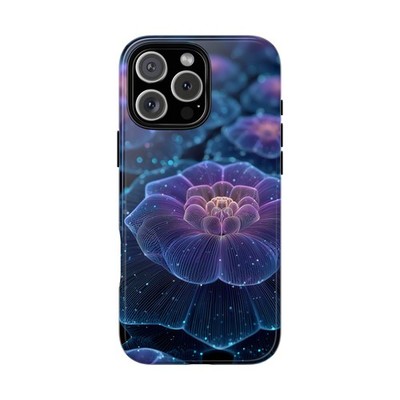 Phone Ink - iPhone | Galaxy | Pixel Case - Vibrant Floral Neon Purple