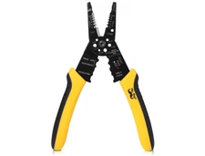 Mr. Pen 8 Inch Yellow High Carbon Steel Cable Wire Stripper and Crimper Tool