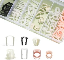 Fuel Line Retainer Clips, Assortment Kit, Nylon, Replacemen, Compatible w/ Ford.