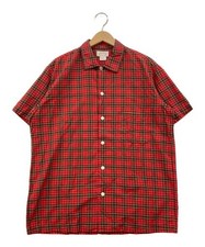 JANTZEN 60s USED tartan check shirt Red