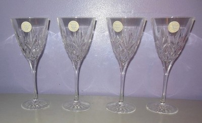 NEW Princess House Highlights Set of 4 Wine Glasses in Box Made in France