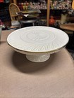 LENOX PEDESTAL HOUSE WARMING CAKE PLATE MINT — photo 1