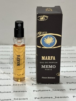 Memo Paris MARFA Eau de Parfum EDP Travel Size Spray .17 oz / 5ml With Box