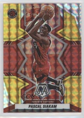 2021 Panini Mosaic Choice Fusion Red & Yellow Prizm 22/88 Pascal Siakam #63 3h1