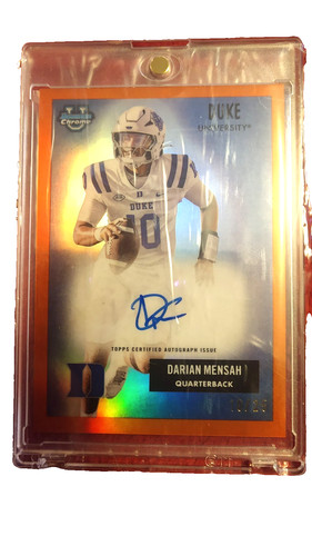 Darian Mensah #55AV-DME 2025 Bowman Chrome University 1955 Bowman Autograph card