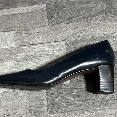 Lauren Ralph Lauren Tacchi in Pelle Blu Navy WG3507 - Taglia 7B Made in Spain - Foto 3 di 6
