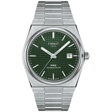 TISSOT PRX Powermatic 80 T137.407.11.091.00 Green Men's Watch New in Box