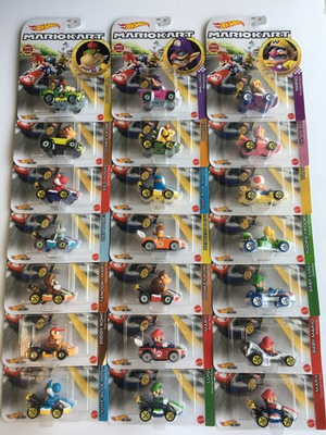 #ad Hot Wheels Mario Kart Cars **Choose Your Kart** 3 2 1 Here We GO Diecast Movie $23.95