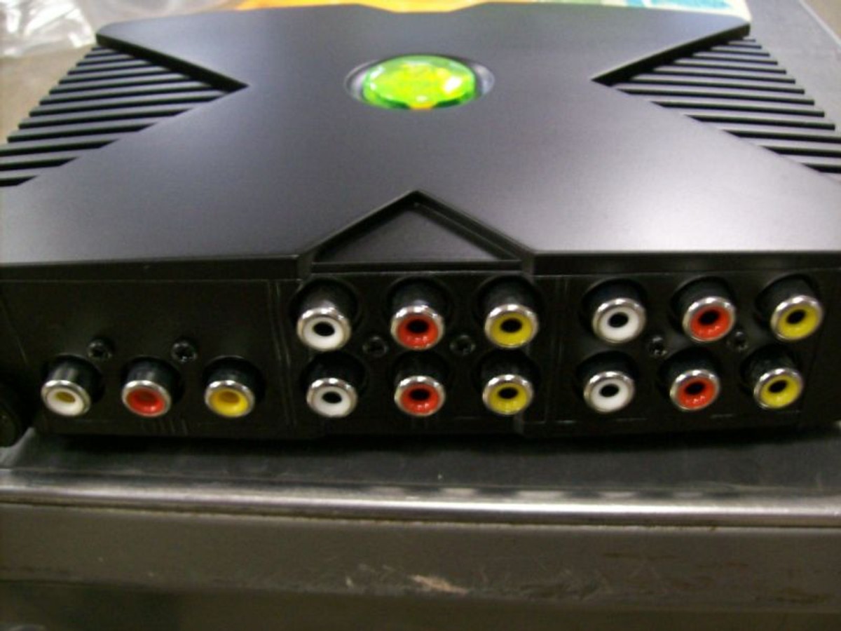 Mini Xbox system 4 way AV RCA X Selector Switch box not 360