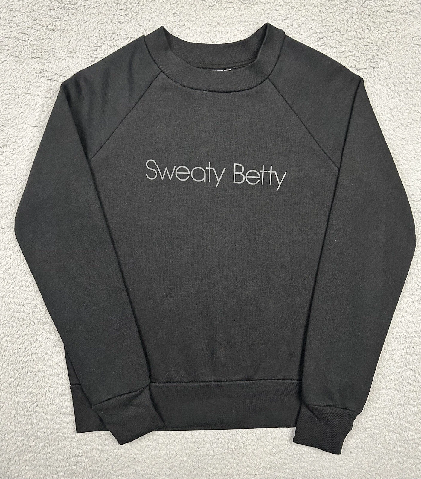 sweaty-betty oversized spellout logo sweatshirt