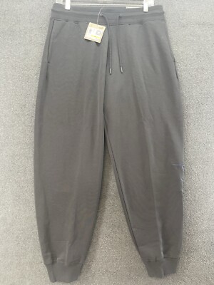 NWT PUMA Women's Script Logo Jogger Sweatpants Medium Casual Active Wear Black
