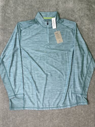 Tommy Bahama Palm Coast Half Zip Mens Blue Island Zone Pullover Size 1XLB