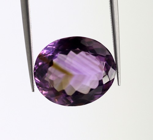 Lustrous 11 x 10 mm Oval Cut Amethyst 5.61 Ct Eye Clean Natural Loose Gemstone - Picture 9 of 10