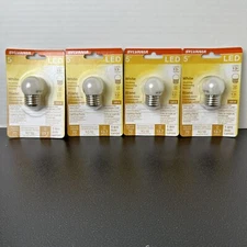 Lot of 4 Sylvania 5W White LED S11 Light Bulb Indoor/Outdoor