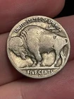 1919 D Buffalo Nickel 5 Cent Piece- Denver, VG Reverse Details