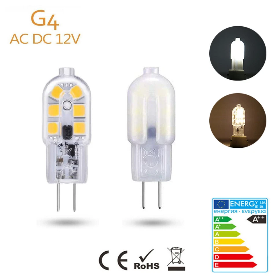 2-10PCS G4 LED Bulbs 2W AC/DC 12V Capsule Light Bulb Replacement Lamps Halogen - Image 2 of 4