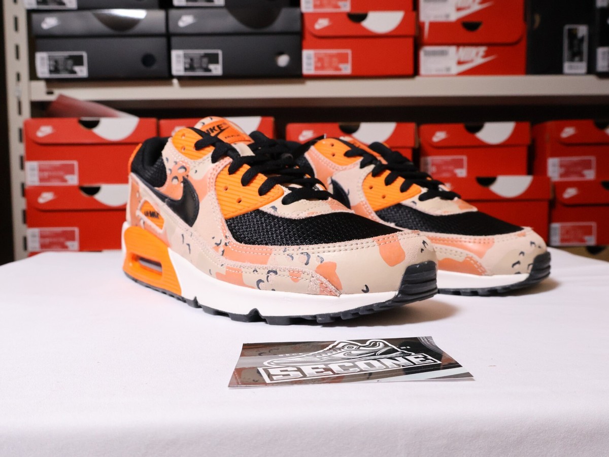 Nike Air Max 90 PRM Bio Beige Safety Orange Phantom Black IF1721 