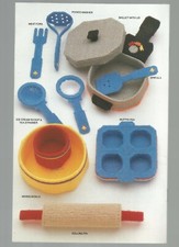 Plastic Canvas Patterns Playtime Plate Platter Toaster Mixer Skillet Kettle G35