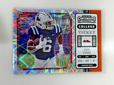 2023 panini contenders football Zack Evans RC College Ticket Silver Ole Miss