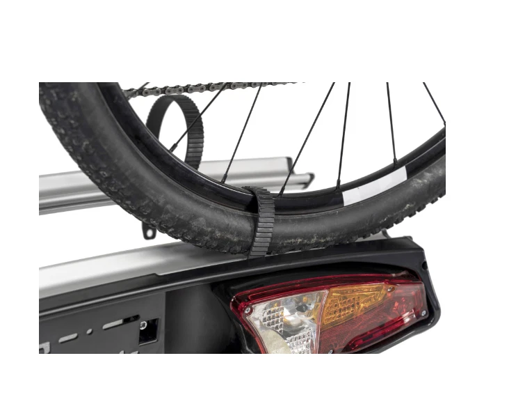 PORTABICI DA GANCIO TRAINO IN ACCIAIO E PROFILI IN ALLUMINIO MERAK 2 BICI - Immagine 2 di 4