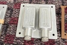 KILLARK 2-FST TWO GANG WEATHER PROOF SWITCHES COVER PLATE POOL HOT TUB ELECTRIC