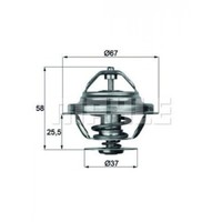 Mahle Original Thermostat, Coolant TX 20 80D