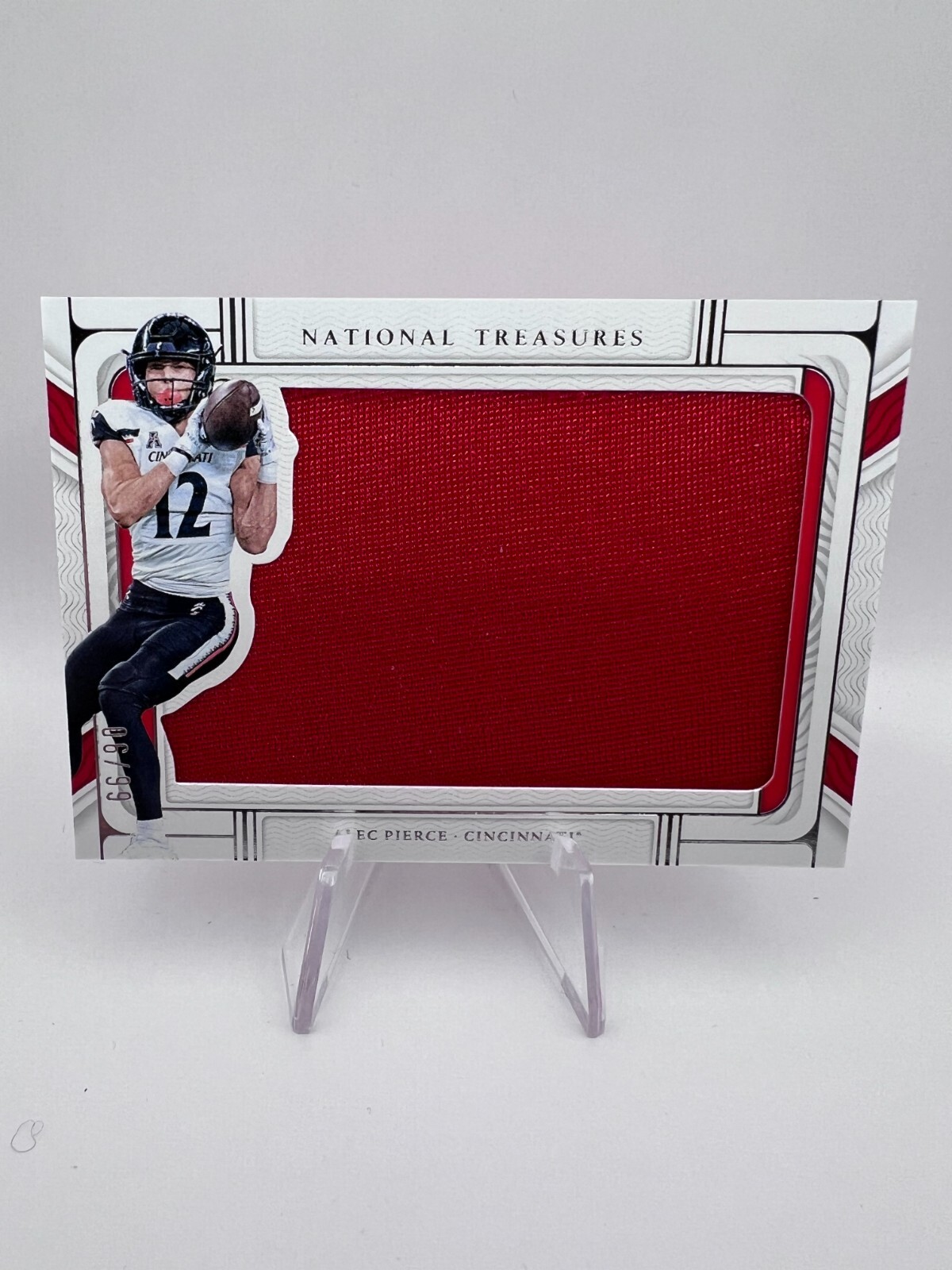 Alec Pierce Panini National Treasures Collegiate Rookie Silhouettes Memorabilia #HOU Base