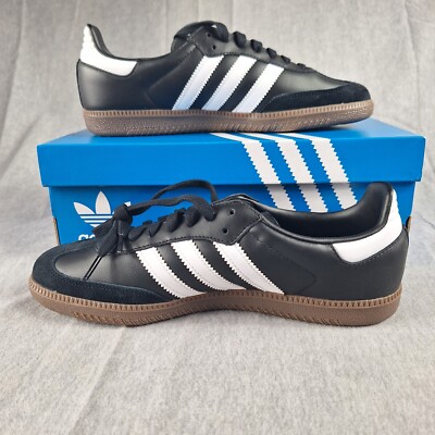 Adidas Samba OG Black White Gum Sneakers B75807 Men's Size 8 1/2