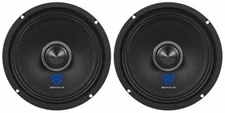 (2) Rockville RXM68 6.5" 300w 8 Ohm Mid-Range Drivers Car Speakers, Mid-Bass