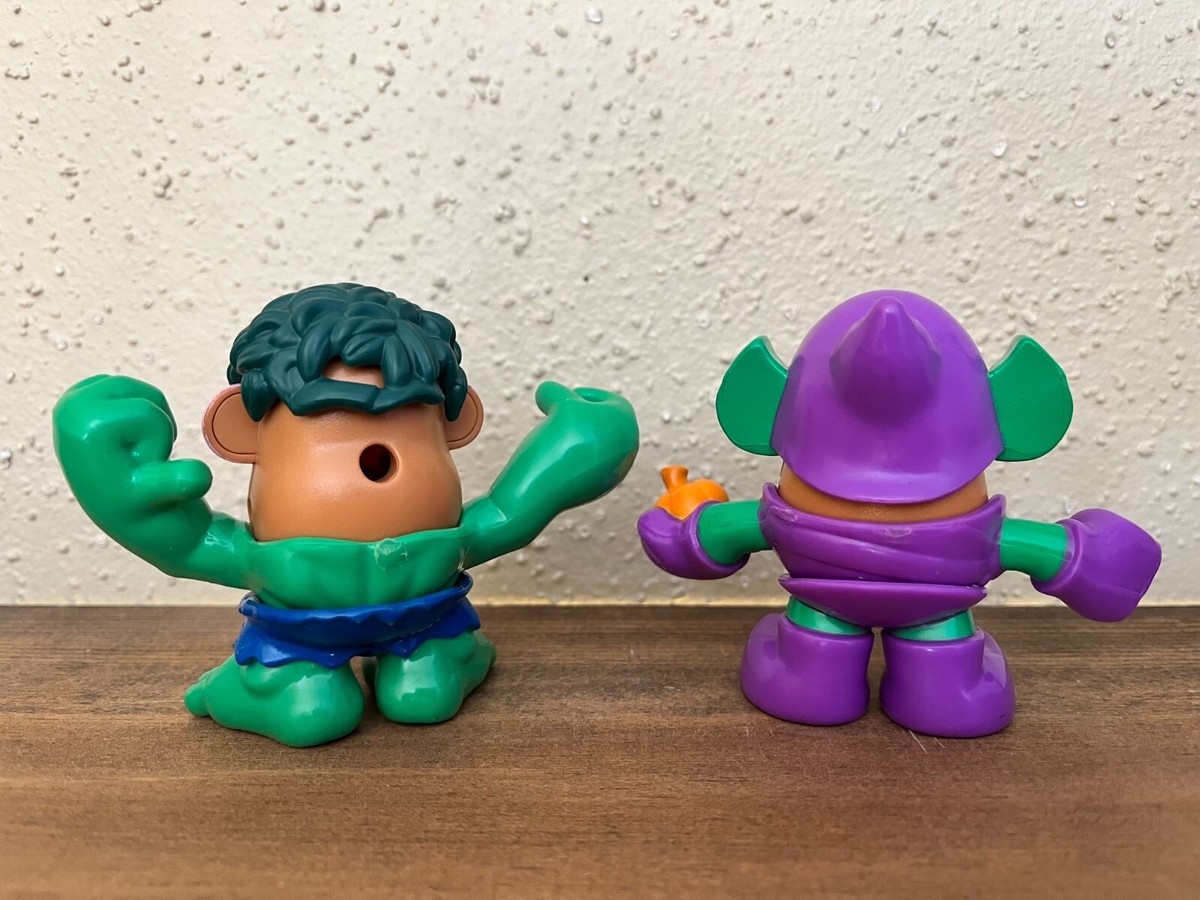 Mr. Potato Head Marvel Hulk & Green Goblin figures Spider-Man