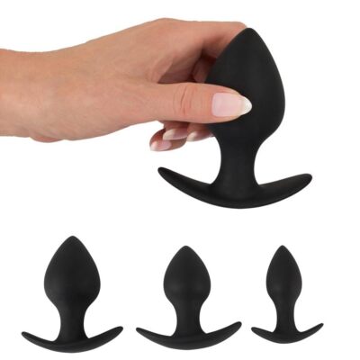 Anal-Plug Set Sexspielzeug klein-large Training konisch Silikon Männer Frauen 