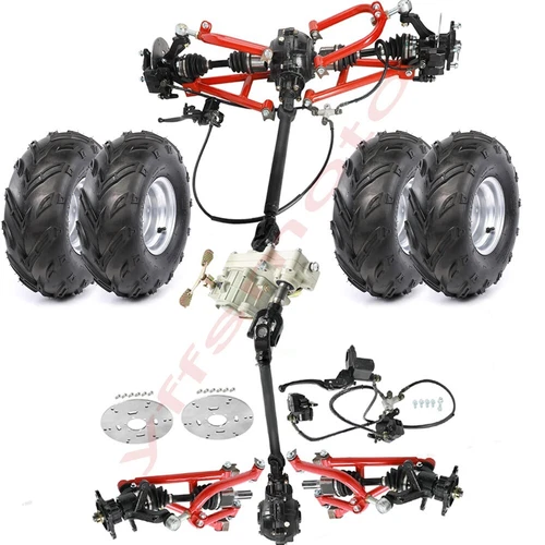 Go Kart Front & Rear Drive Shaft CV Axle Kit Reverse Swing Arm for ATV UTV Buggy
