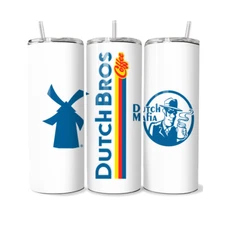 Dutch Bros Mafia 20 or 30 oz Stainless Steel Tumbler