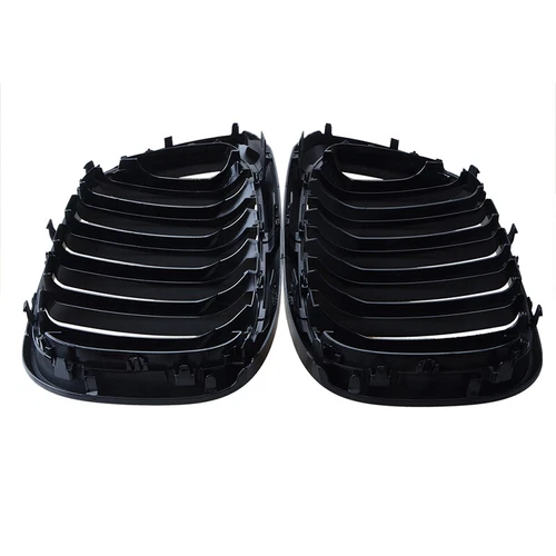 Parachoques delantero de doble línea negro parrilla de riñón para BMW X3 G01 X4 G02 2018-21 - Imagen 7 de 7