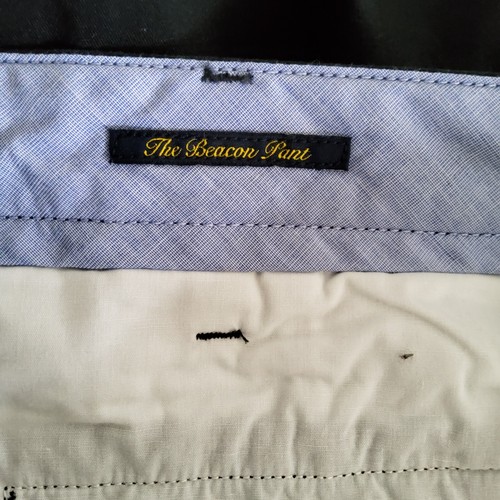 Nautica Men Dress Pants Black Tailored Fit The Beacon Pant Flat Front 36x32 - Picture 13 of 15