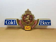 Rare Vintage Stroh's Beer Lions Crest Logo Lighted Sign No Light 39” X 17” Read