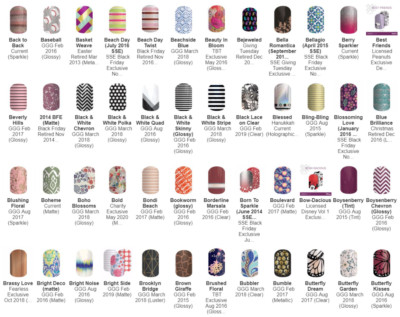 Jamberry Nail Wraps - ''B'' Wraps -- HALF SHEETS -- Varies Styles Great Selection!