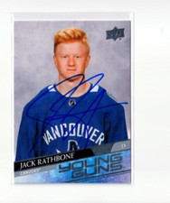 JACK RATHBONE autographed '20/21 VANCOUVER CANUCKS 