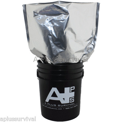 2 Pack - 5 Gallon Bucket Mylar Food & Grain Storage Bags 4.3 Mil Faraday Cage
