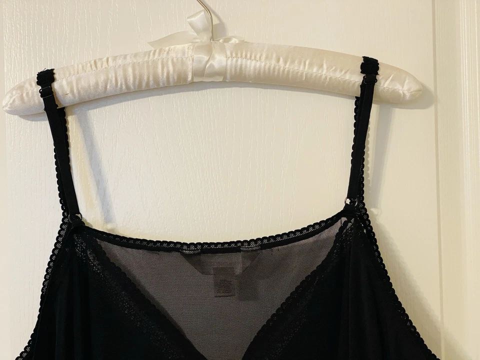 Avenue Body Negro Malla Encaje Bebé Muñeca Estilo Peluche Mujer Talla Grande 30/32 Foto 4 de 4