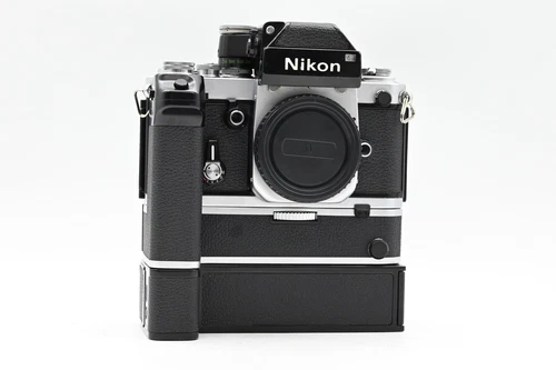 Nikon F2 Photomic SLR Film Body Chrome w/ MD-2 Motor & MB-1 Battery *Read #333