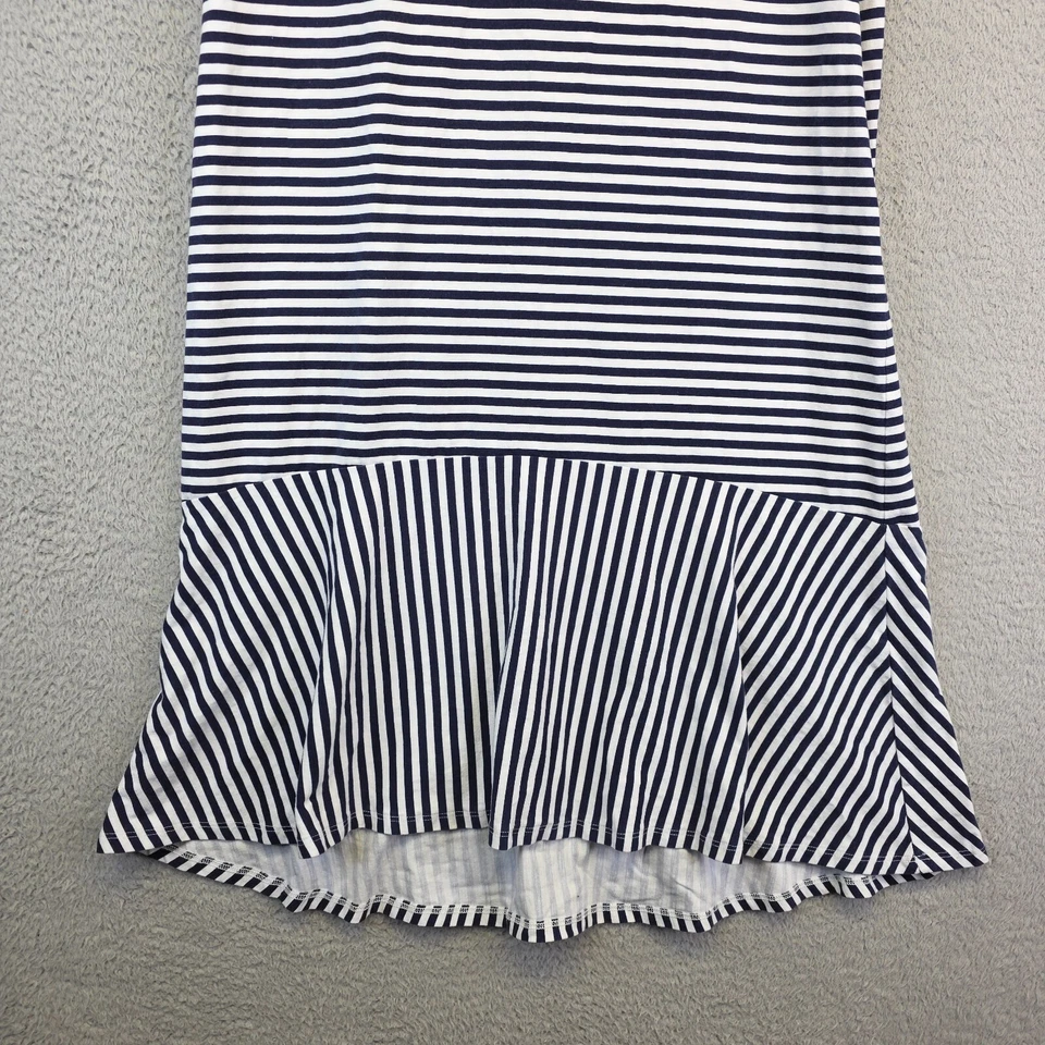 Vestido Ella Moss Juniors S Camiseta Azul Kidcore Rayas Cintura Caída Marinero Foto 4 de 4