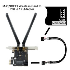 for Intel AX210 AX200 Wireless NGFF M.2 Wifi Card PCIe x1 WiFi Adapter Converter