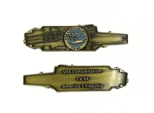 USS Constellation (CV-64)  Challenge Coin - US Navy Carrier Shape