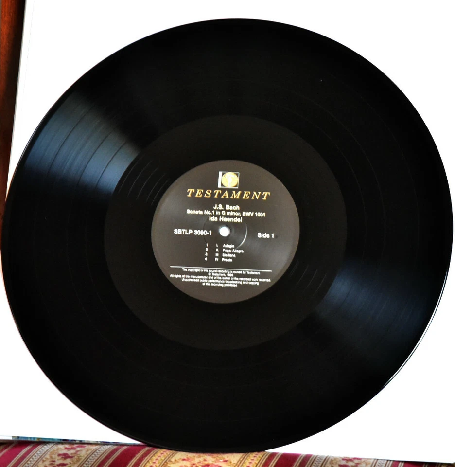 TESTAMENT SBTLP 3090 UK BACH Sonatas & Partitas IDA HAENDEL180g #3LP BOX SET NEW - Image 3 of 3