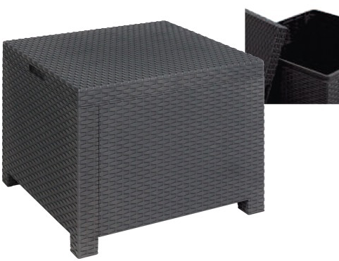 BAULE MULTIUSO ARTEMIDE IN RESINA 59x59x45 - lt. 130