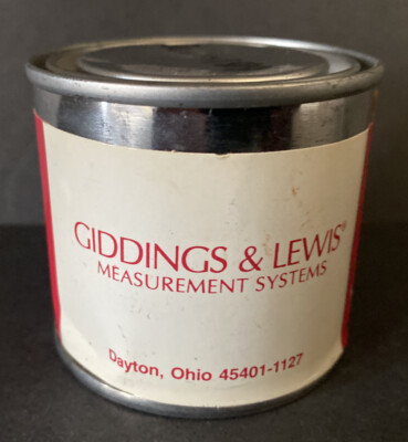 Giddings and Lewis Machine Tool Polyurethane Paint Charcoal Gray Can 4 oz New
