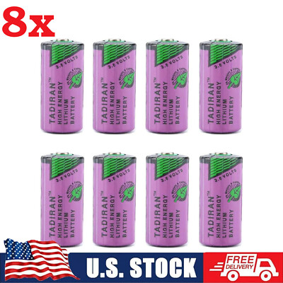 8- TL-5955 2/3AA 3.6V Battery for Tadiran TL5955 TL-4955 3.6V SL-761 ER14335 PLC