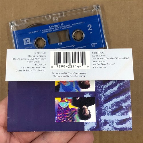 CHICAGO Cassette Tape CHICAGO 19 1988 Rock Pop Rare - Picture 4 of 5