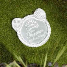 FOREVER MY BEST FRIEND DOG MEMORIAL - 9 3/4" HIGH - CEMENT